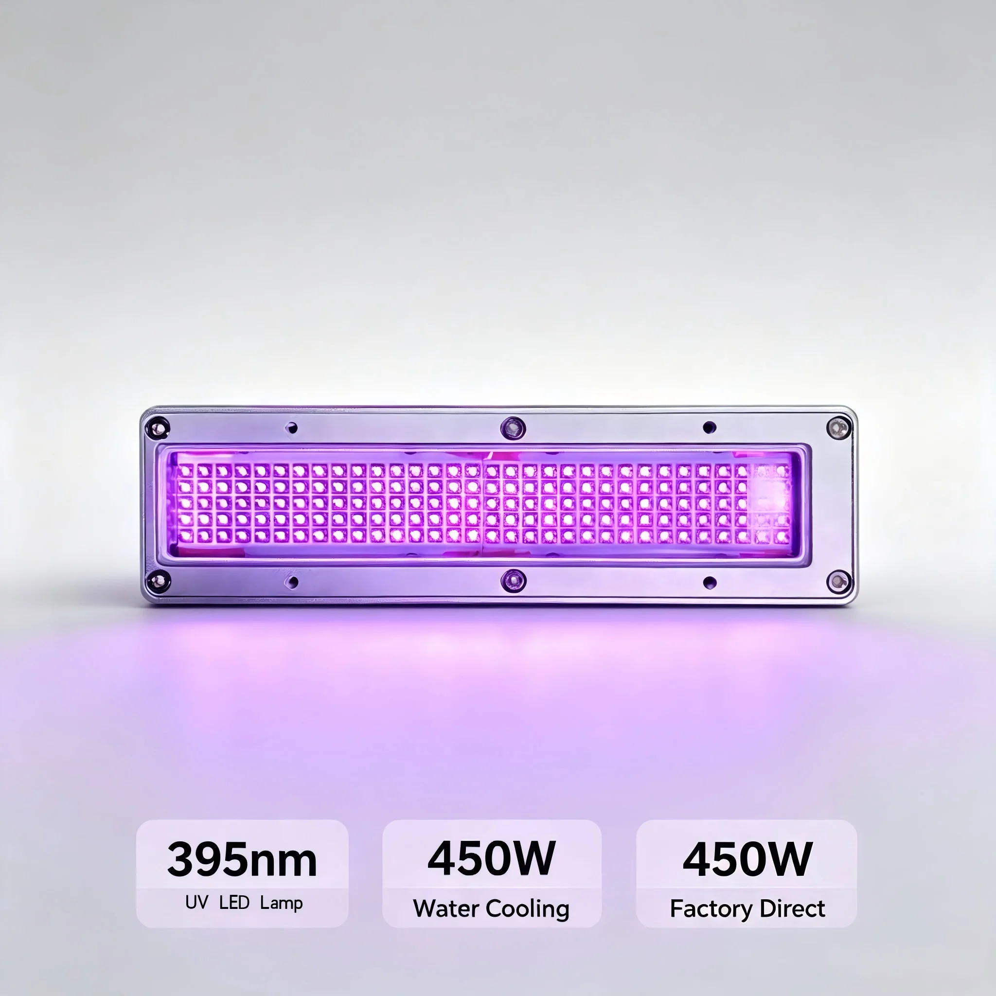 800-960W  water Cooled  UV LED Curing Lamp 395nm UV Ink Drying Light for Ricoh G5 and G6 UV Inkjet Printing with Pre-curing
