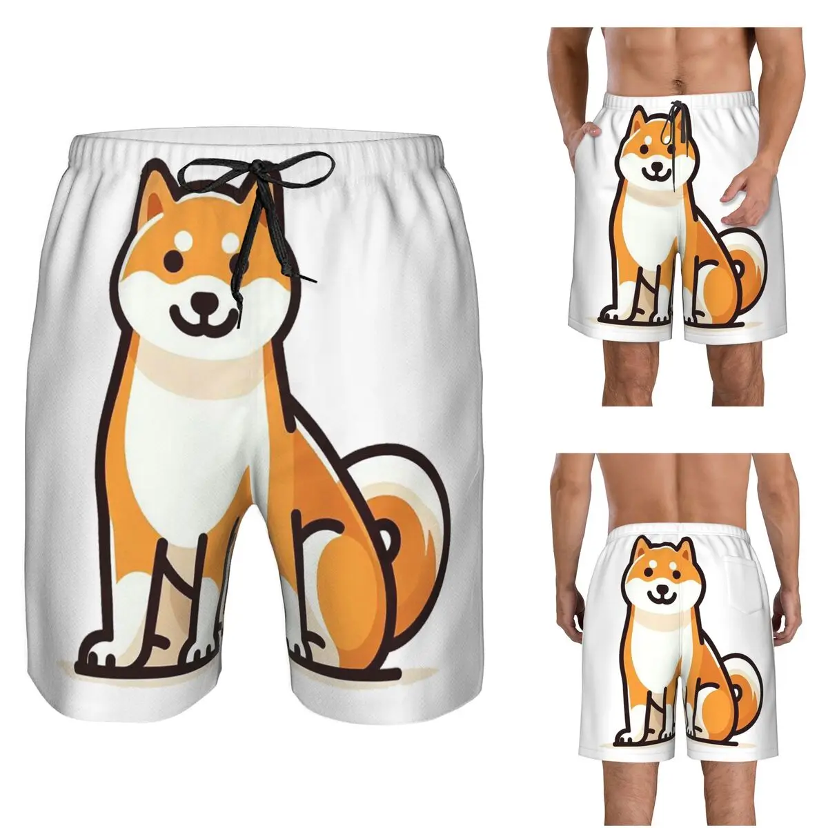 Shiba Inu_ A Comprehensive Guide Trunks Beach Board Shorts Casual Quick Dry Swim Summer Men Pants