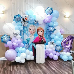 105Pcs Disney Frozen Princess Theme Balloons Garland Kit Set Birthday Wedding Party Supplies Latex Balloons Birthday Decoration