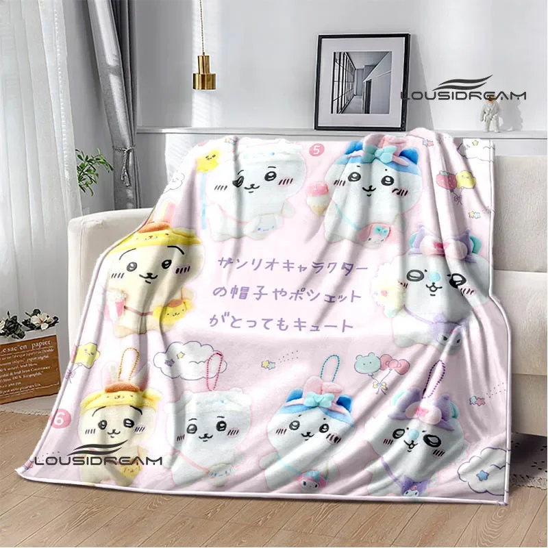 3D Cute C-Chiikawas Printed blanket Flannel Warm blankets Soft and comfortable blanket bed linings cubre cama Birthday Gift