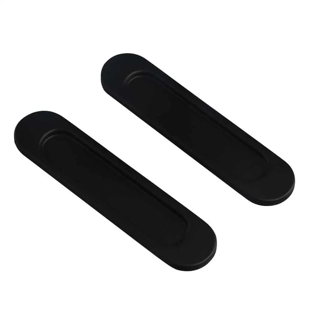 No Drilling Self-adhesive Handle Aluminum Alloy Double-sided Sliding Door Handle Black/Grey/Gold Glass Door Knob Cabinet