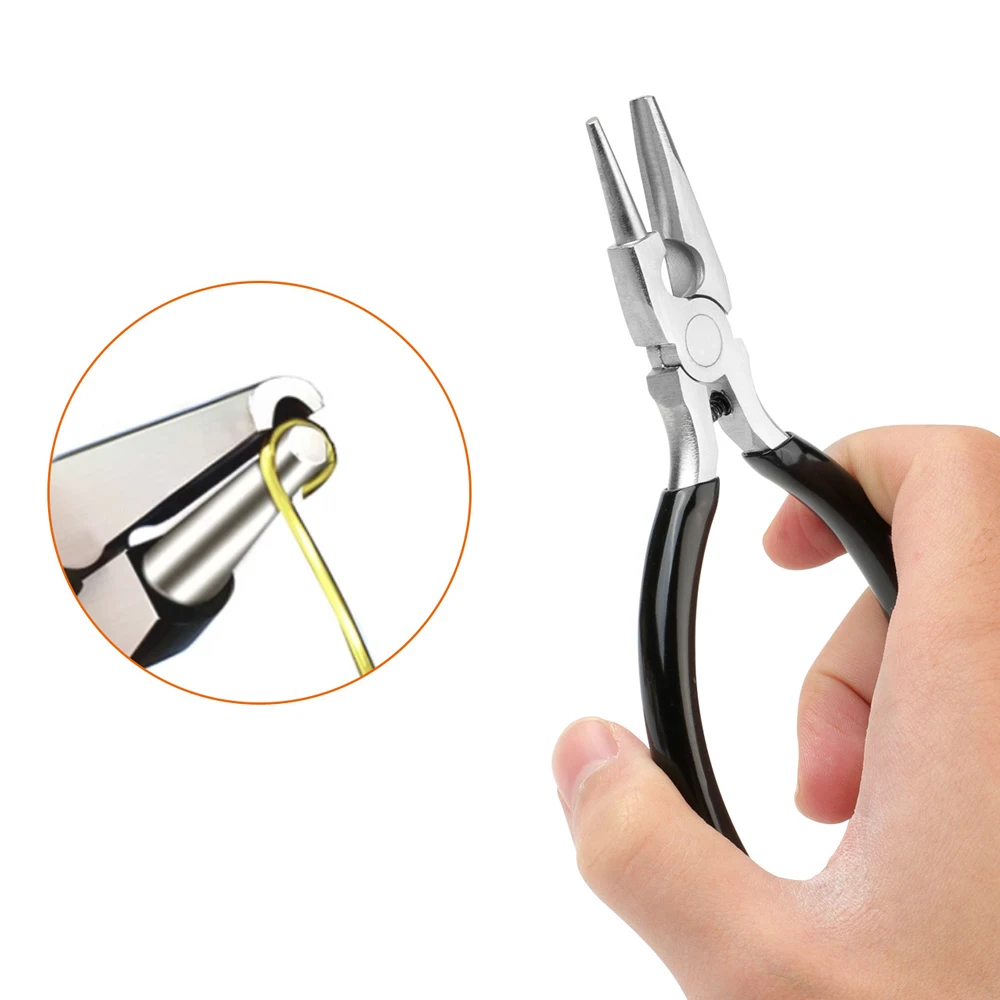 

5In Mini Jewelry Plier DIY Carbon Steel Round Nose Jewelry Tools Copper Jewelry Wire for Jewelry Making 1PC