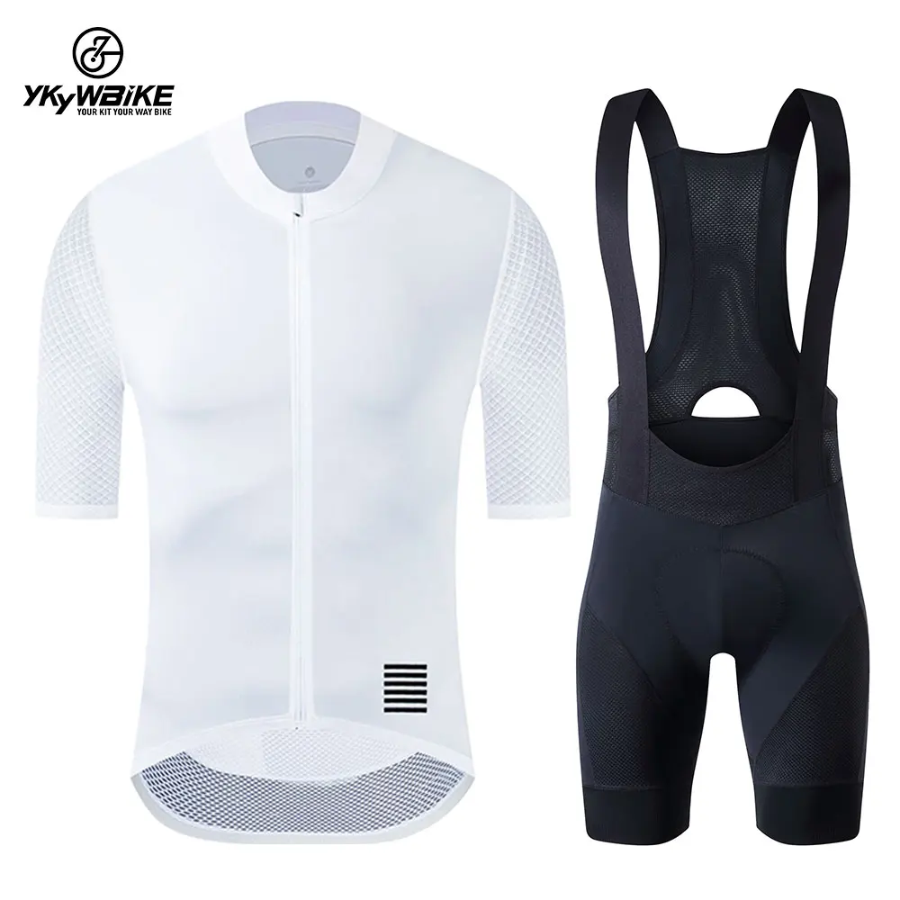 YKYWBIKE Men\'s Cycling Jersey Set classic MTB Cycling Bib Shorts Kit Reflective Bike Clothes Bicycle Maillot Cycling Clothing