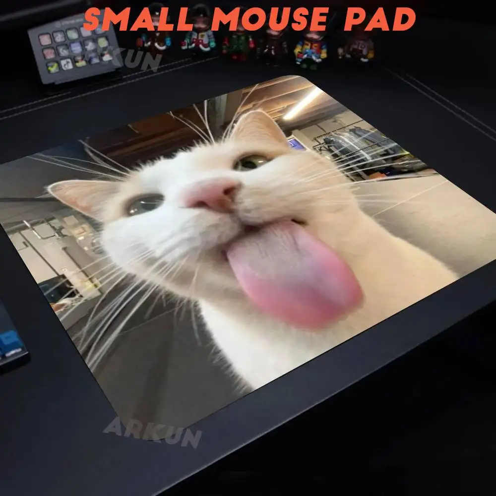 

Kawaii Fashion Popular Hot Funny Cute Cat Meme Mouse Pad Laptop Office Anime Mousepad Natural Rubber Oversize Keyboard Desk Mat