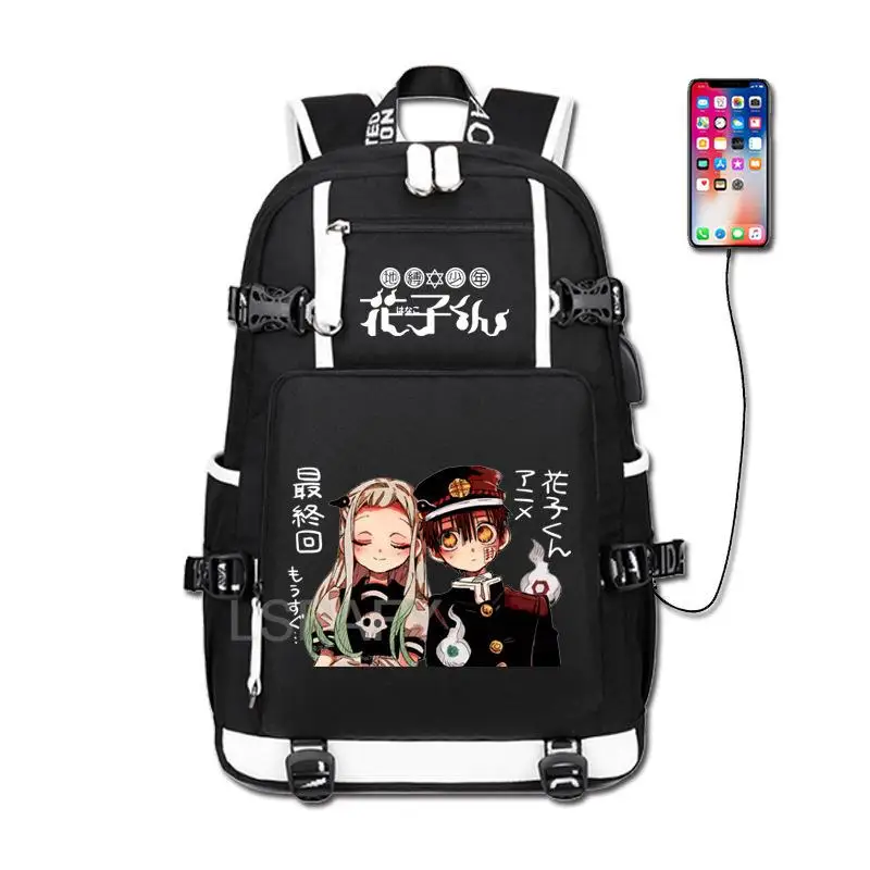 Toilet-bound Jibaku Shounen Hanako-kun Backpack College Student Laptop School Bags Travel Boys Girls Waterproof Rucksack