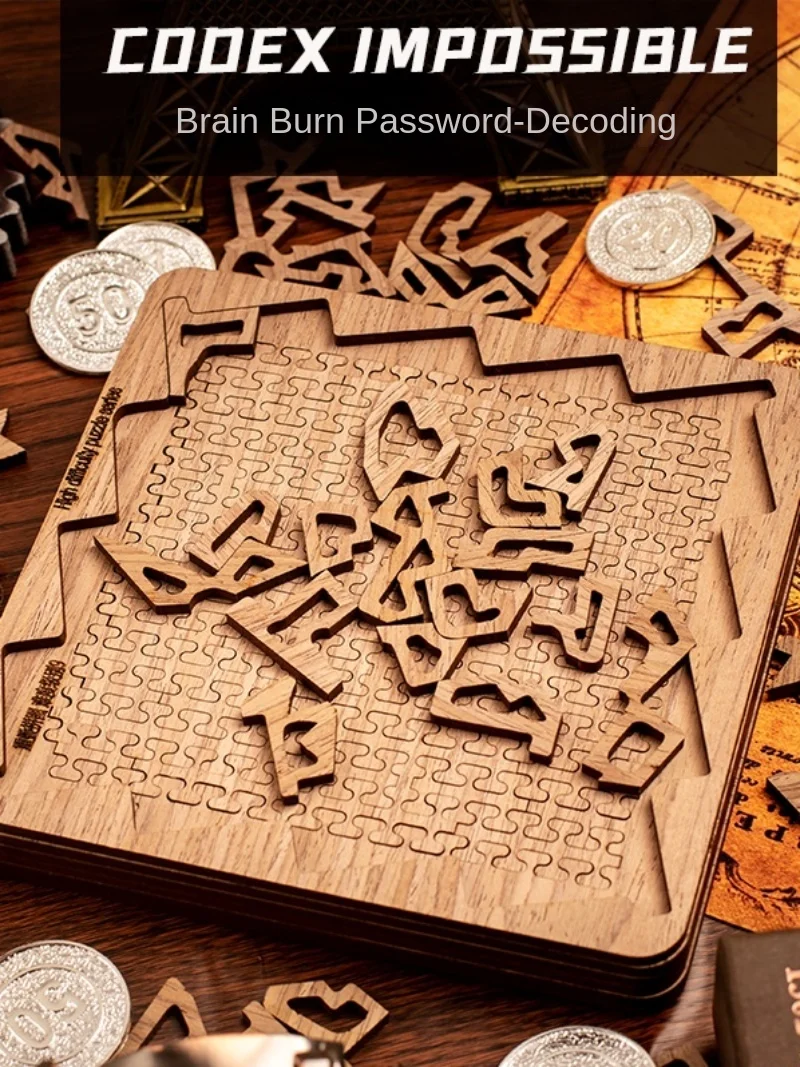 Puzzel Decryptie Vijf-Layer Super Slimme Kinderen Educatief Speelgoed Meer dan 14 Jaar Oud Hoge Moeilijkheidsgraad Houten Volwassen Puzzel