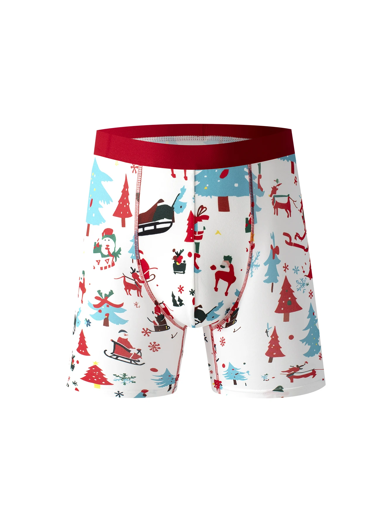 Men\'s underpants 1pcs Christmas pop fashion Christmas print boxer shorts comfortable soft boxer shorts