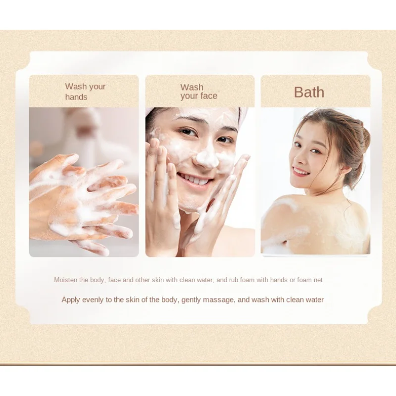 3 PCS French Fragrance Bath Anti-Mite Diy Handmade Cleansing Hand Washing Soap