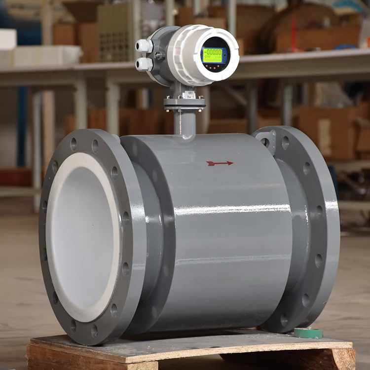 TLF 4-20mA Pulse Liquid 50 Caudalimetro 8 pollici LCD Misuratore di portata magnetico Acqua Medidor De Flujo De Agua DN25 Flusso elettromagnetico M