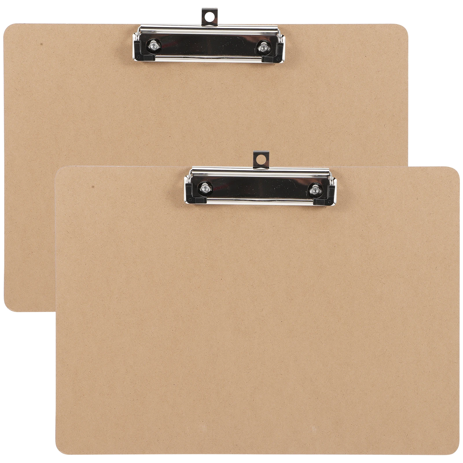 

2 Pcs Document Writing Board Clip Folders Clipboard with Paper Pad Hard Office Pads
