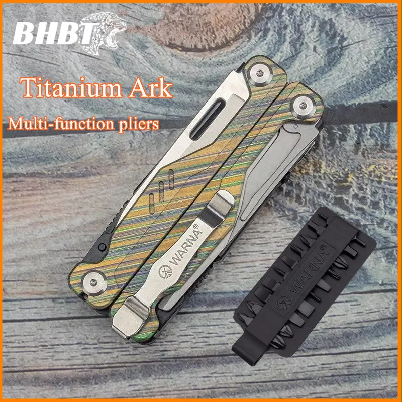 BHBT Ark Multifunctional Tool Pliers,Titanium Alloy Patches,Outdoor Emergency Home Maintenance Equipment