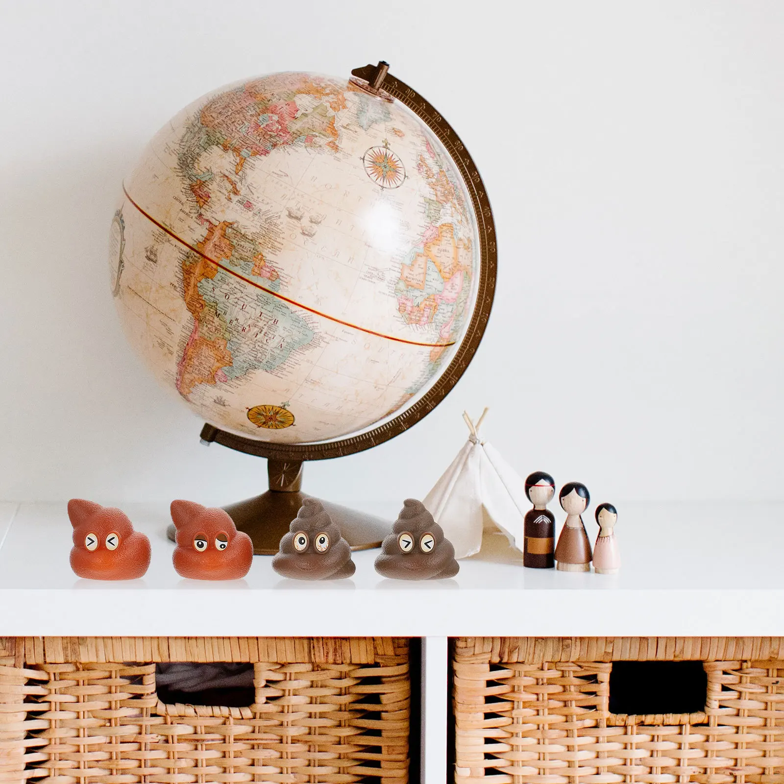 

40Pcs Kids Poo Shape Game Tossing Activity Tool Encourages Active Play Improves Concentration Great for Family Bonding Time