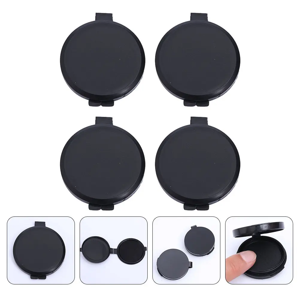 4Pcs Black Fingerprint Ink Pad Thumbprint Stamp Mat for Notary Supplies Id Verification Security Documents Privacy Protection