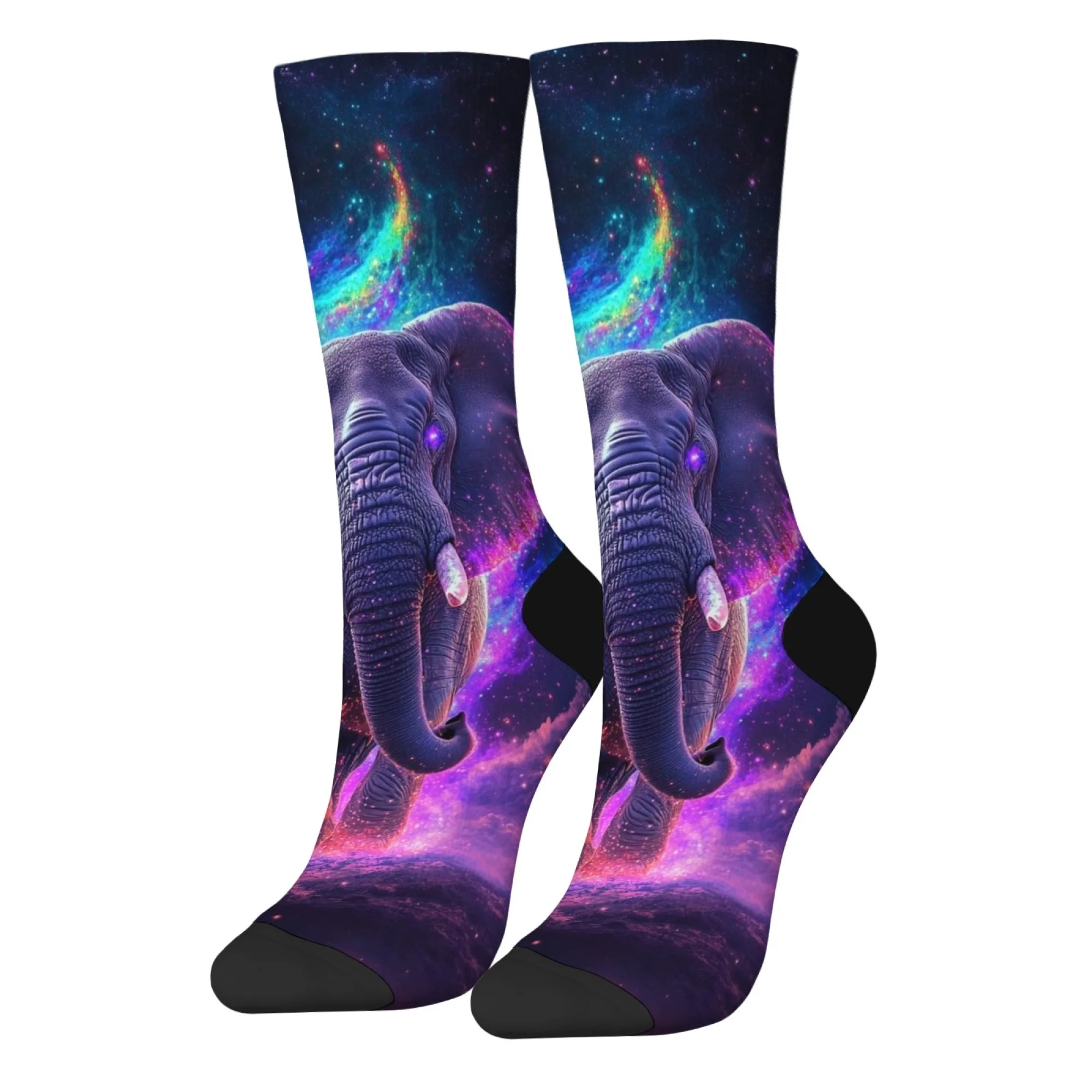 Męskie skarpetki Dream Crazy Elephant, nowatorskie, uliczne, hip-hopowe, śmieszne skarpetki Harajuku w stylu retro, modne, wygodne, wesołe skarpetki na prezent.