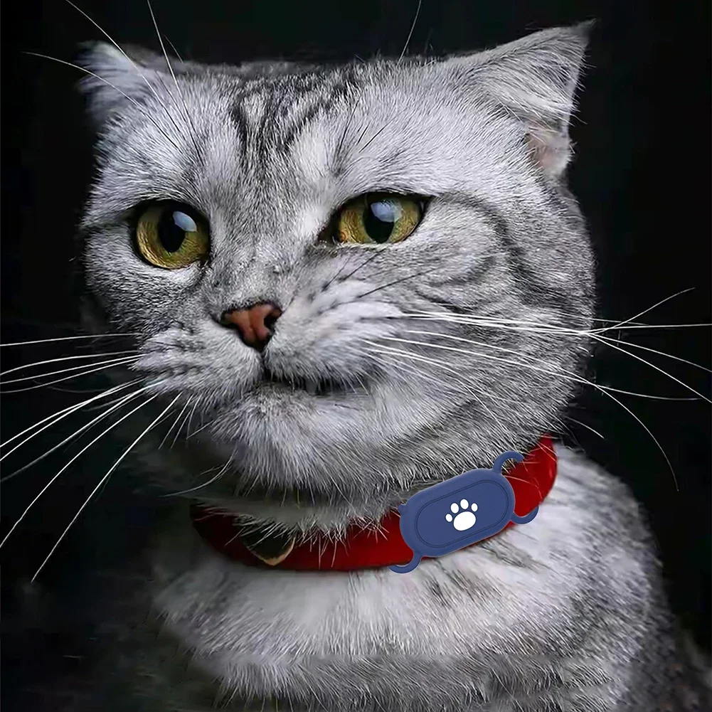 For Samsung Galaxy SmartTag2 Silicone Case Dustproof Protective Case Dog Cat Collar Holder Anti-Drop Tracking Devices Protector