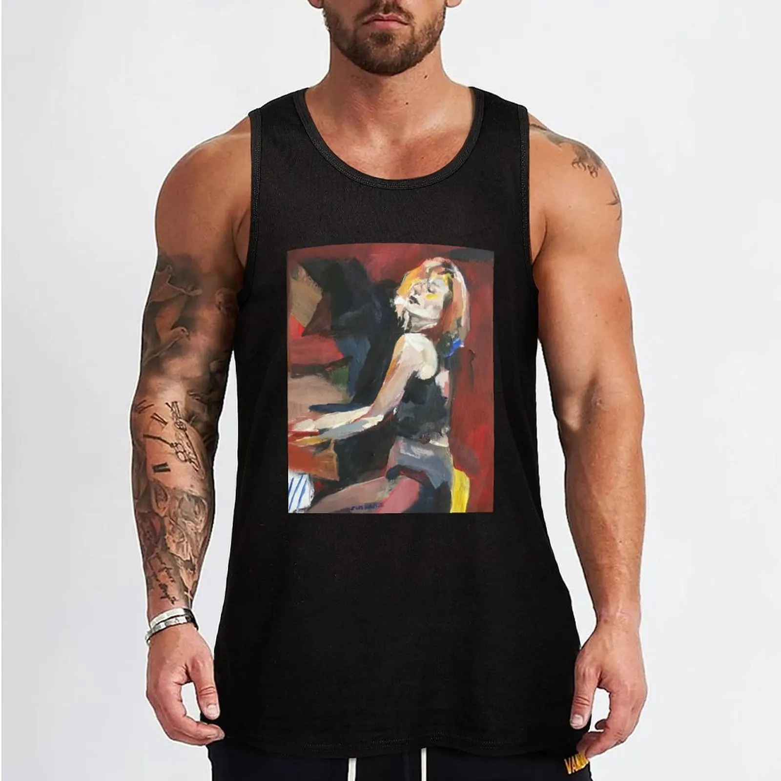 Tori Amos Red Fire Tank Top sleeveless shirt man gym Men sleeveless tee gym t-shirts