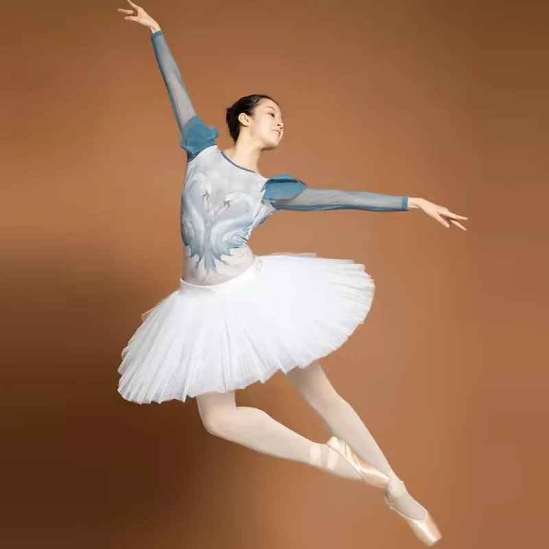 Classica danza classica Swan Lake Tutu bianco nero adulto Ballerina Performance gonna in Tulle a rete dura con slip all'ingrosso