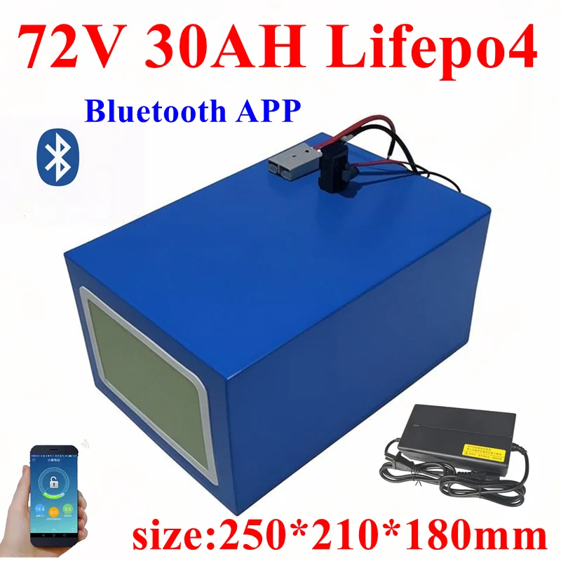 

Литиевая батарея HYL 72v 30Ah 30A lifepo4 Не 20AH 20A 25Ah 25A 35Ah 35A 40Ah 40A 1000W 1500W 2000W 3000W цикл с зарядным устройством 5A