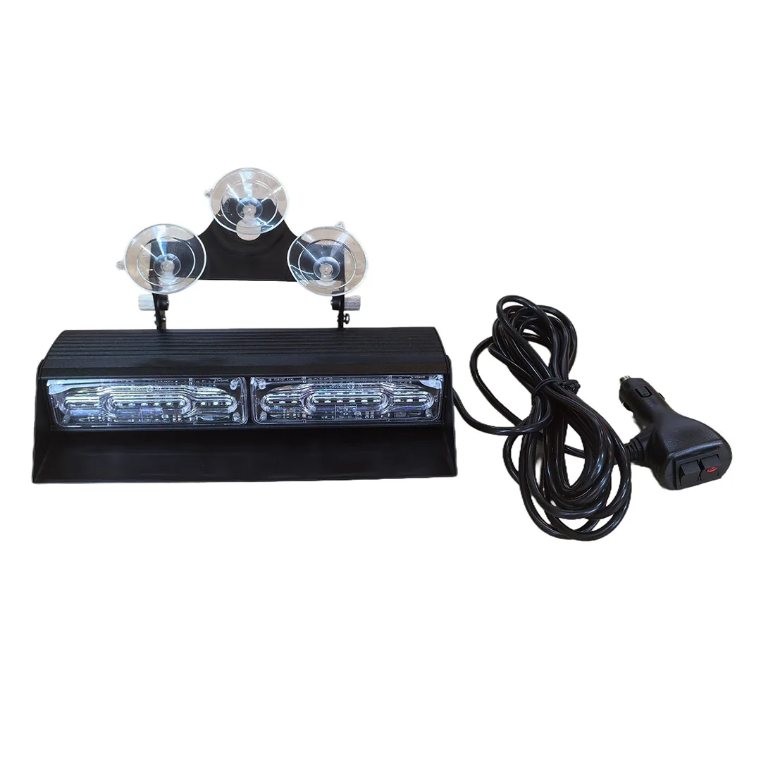Bright 32Leds Car Front windshield Strobe Warning Light,96W Led dash Emergency lights,Police light with 3 suckers