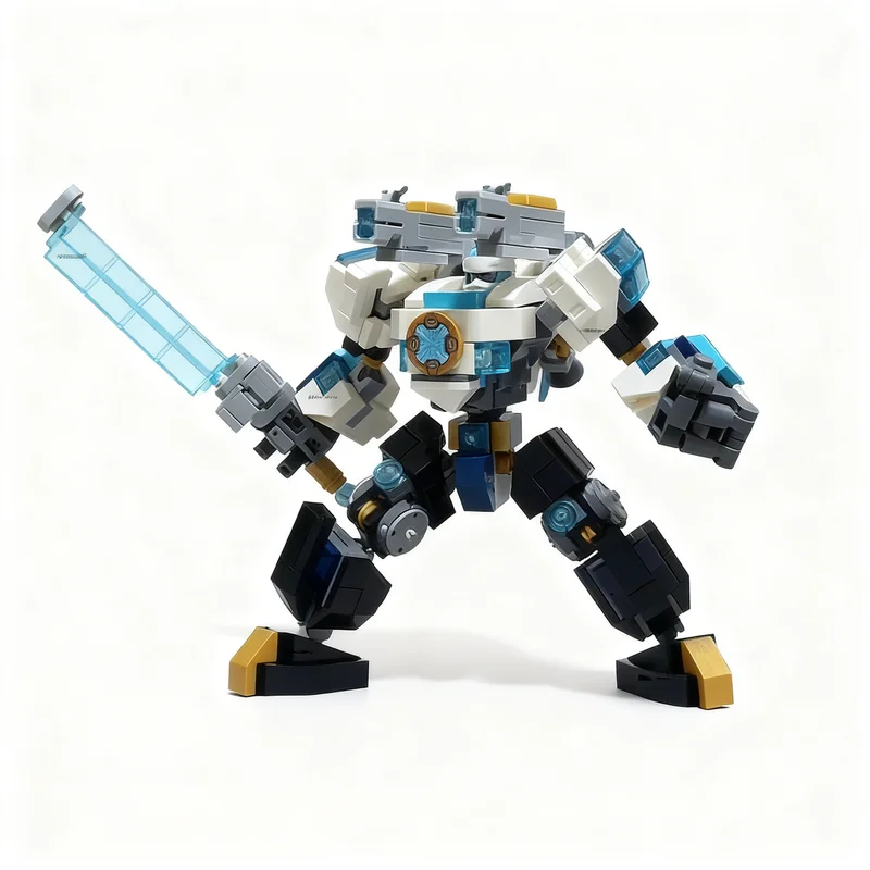 357pcs MOC Zane S Battle Suit Mech 0 Ninjago Model Building Blocks Architecture Christmas Gift DIY Idea Brick Toy Kids Education view 4