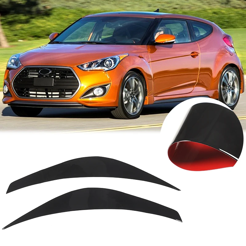 2011-2017 For  Hyundai Veloster headlight eyebrow stickers, car headlight eyebrow decorative stickers, auto accessories