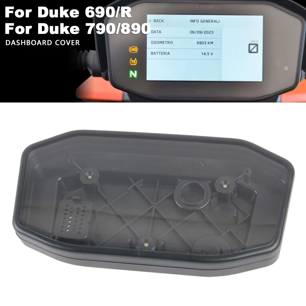 Dashboard Cover ABS Plastic Motorcycle Speedometer Housing for Duke 790 890 690/R Duke Accessories 2016-2024 2023 2022 2021 2020