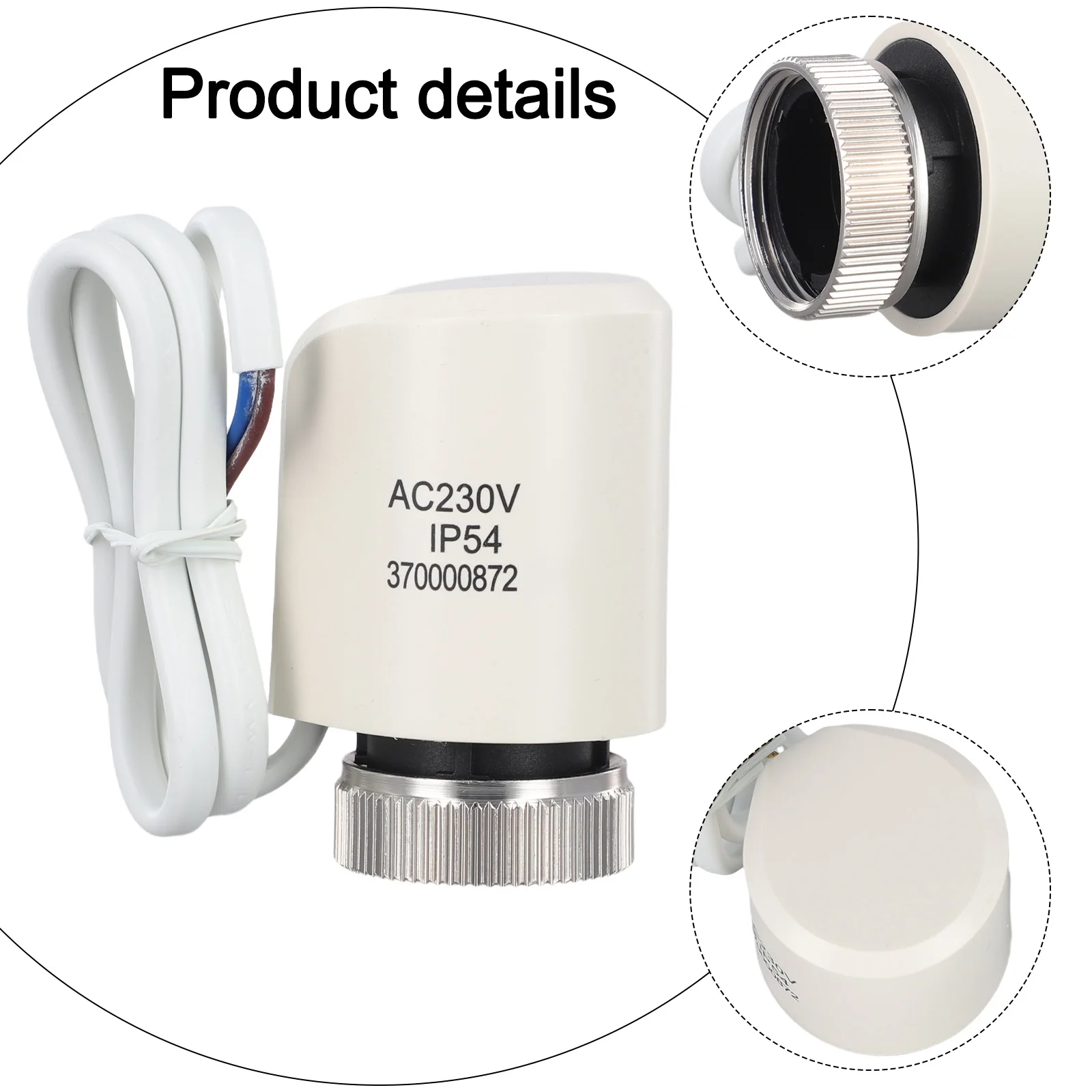 

Энергосберегающий клапан M30x1,5 мм, спецификация, электрический термопривод, огнестойкий материал ПК, водонепроницаемый IP54 для подогрева пола