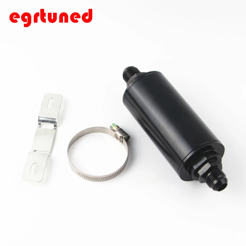 Free shipping Universal 51MM aluminum e85 fuel filter 100 micron stainless steel filter element