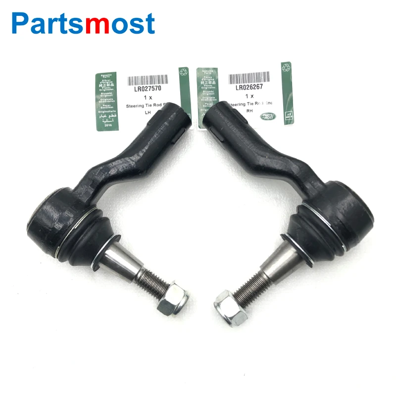 Set of 2 Outer Steering Tie Rod End For Land Rover Range Rover Evoque Discovery Sport Jaguar E-Pace Ball Joint LR027570 LR026267