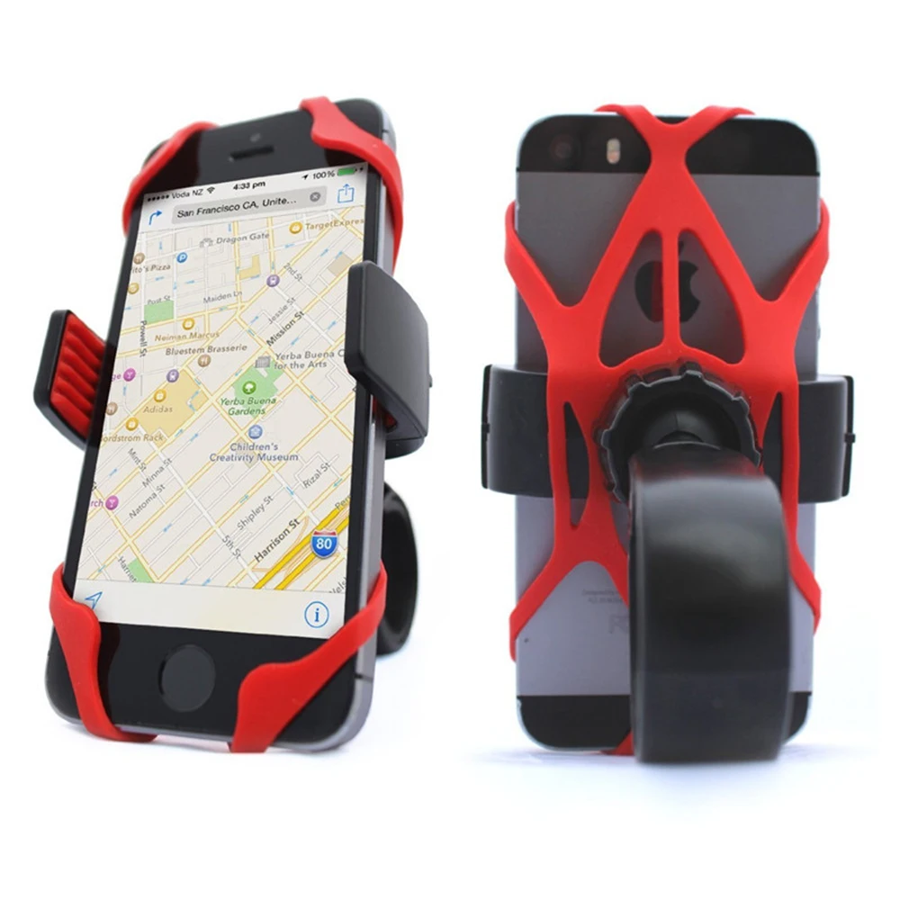 Phone Mount X Holder  Rubber Strap Silicone Security Bands - Universal Motorcycle Bike Phone Mount Accessories Elastic Web Grip