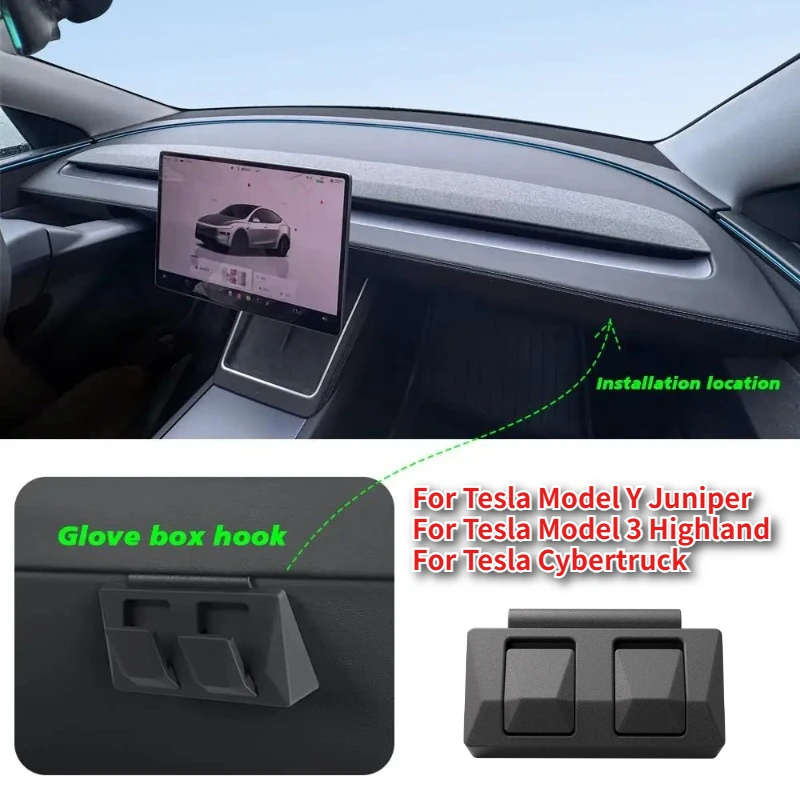 

Для Tesla Model Y Juniper/Model 3, Highland для киберриантажівки, бардачок, крючок для хранения, внутренняя модификация, функциональные аксессуары