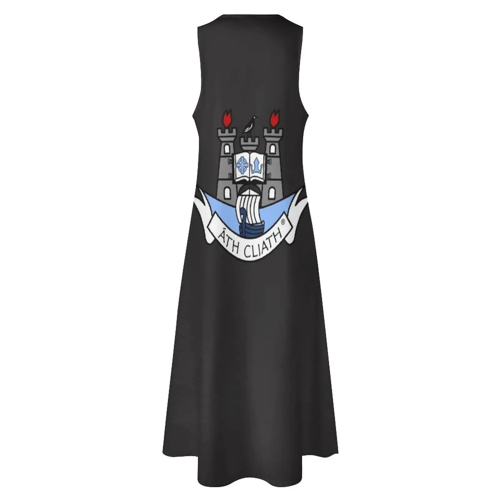 Dublin Gaa Logo T-Shirt langes Kleid Abendkleider Frauen Kleidung Neuankömmlinge Sommerkleid ung für Frauen