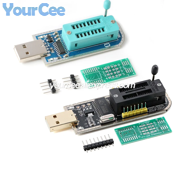 CH341A CH341B MinPro I Programmer 24 25 Высокоскоростной программатор USB Материнская плата Маршрутизация ЖК-дисплея Flash 24 EEPROM 25 SPI PLASH