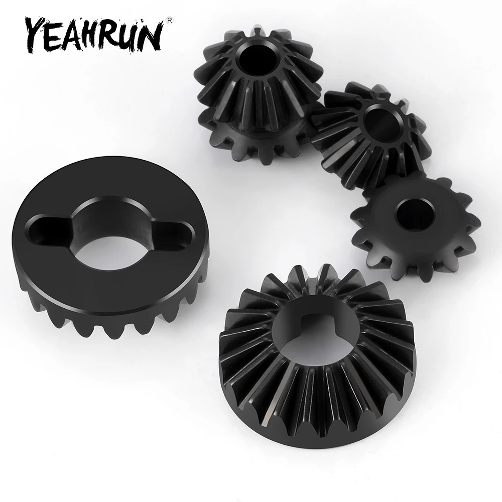 

YEAHRUN Набор стальных дифференцированных шестерен для ARRMA KRATON 8S 1/5 RC Car Monster Truck, вертикальные детали, аксессуары