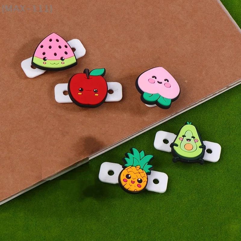 8 Pcs Tennis Vibration Dampeners - Cartoon Fruit Shape Anti-Vibration Dampers For Tennis Rackets, Fun Sports Accessories