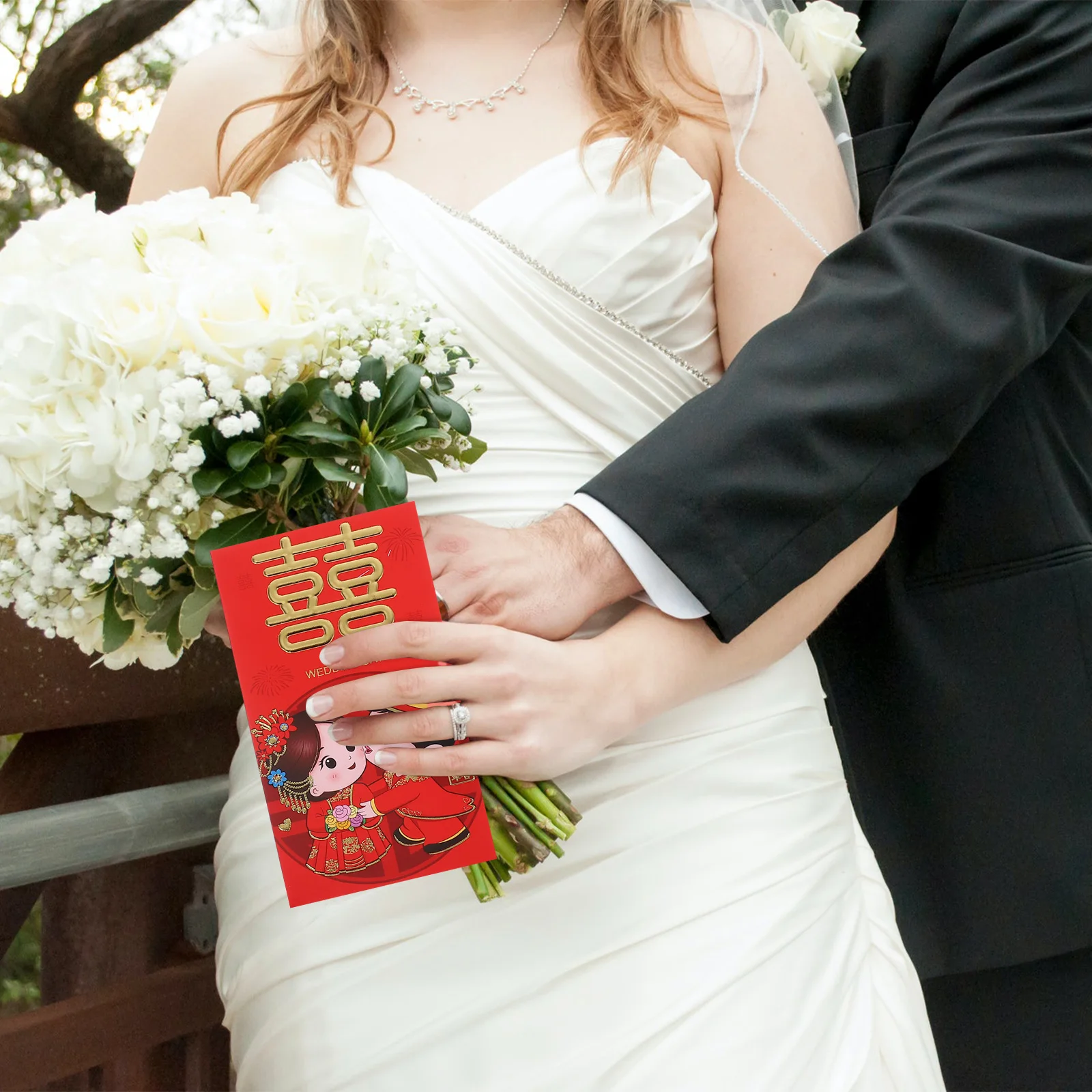 

6 Pcs Wedding Red Envelope Chinese Envelopes Bride and Groom Packet Lucky Money Pocket Gift Cute Hongbao