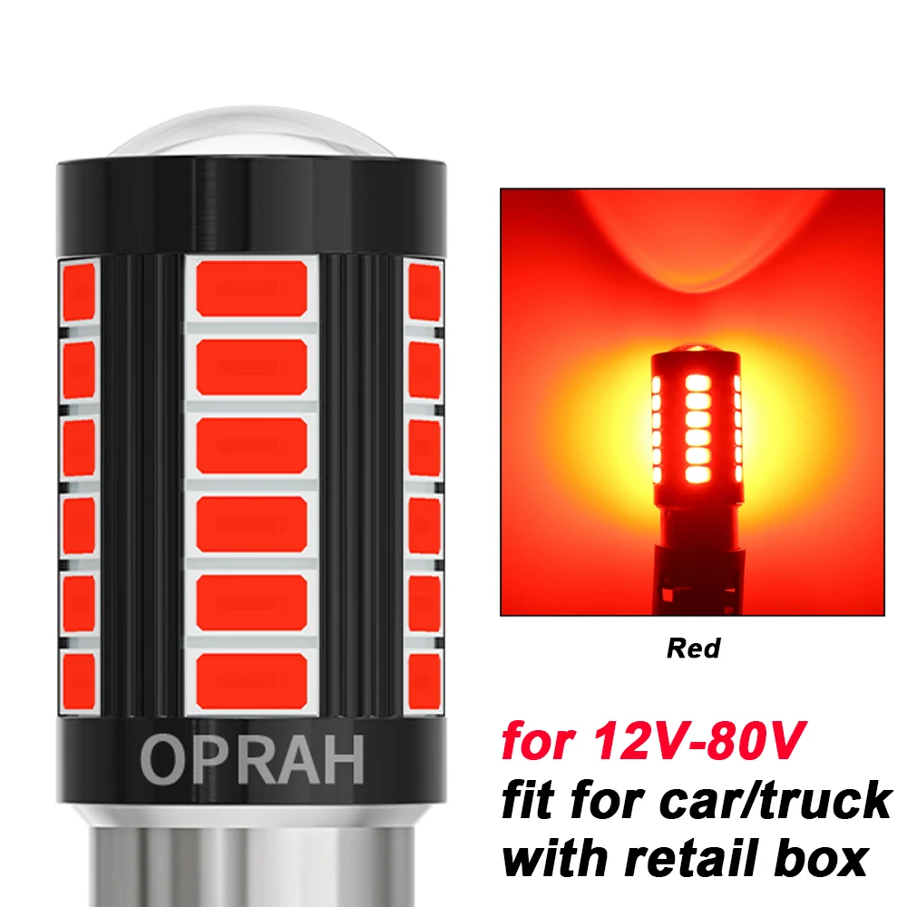 AGLINT P21W LED Ampoule CANBUS Sans Erreur 1156 BA15S 1141 7056 Anti-Hyper Flash 1860 4SMD Ampoules LED de Voiture Clignotants LED Feu 12V Jaune Ambre 2PCS