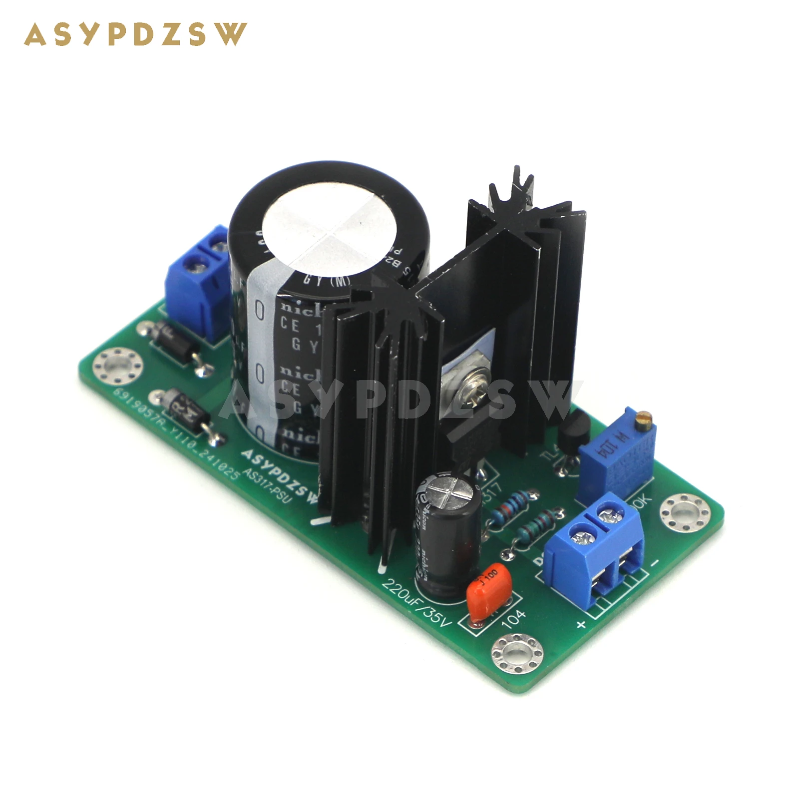 ASYPDZSW AS317 MINI LM317+TL431 high precision linear regulated power supply DIY Kit/Finished board 3.3--25V Adjustable