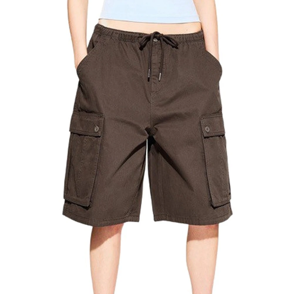 Womens Camo Baggy Shorts Casual Jorts Cargo Low Rise Y2K Summer Pockets Comfy
