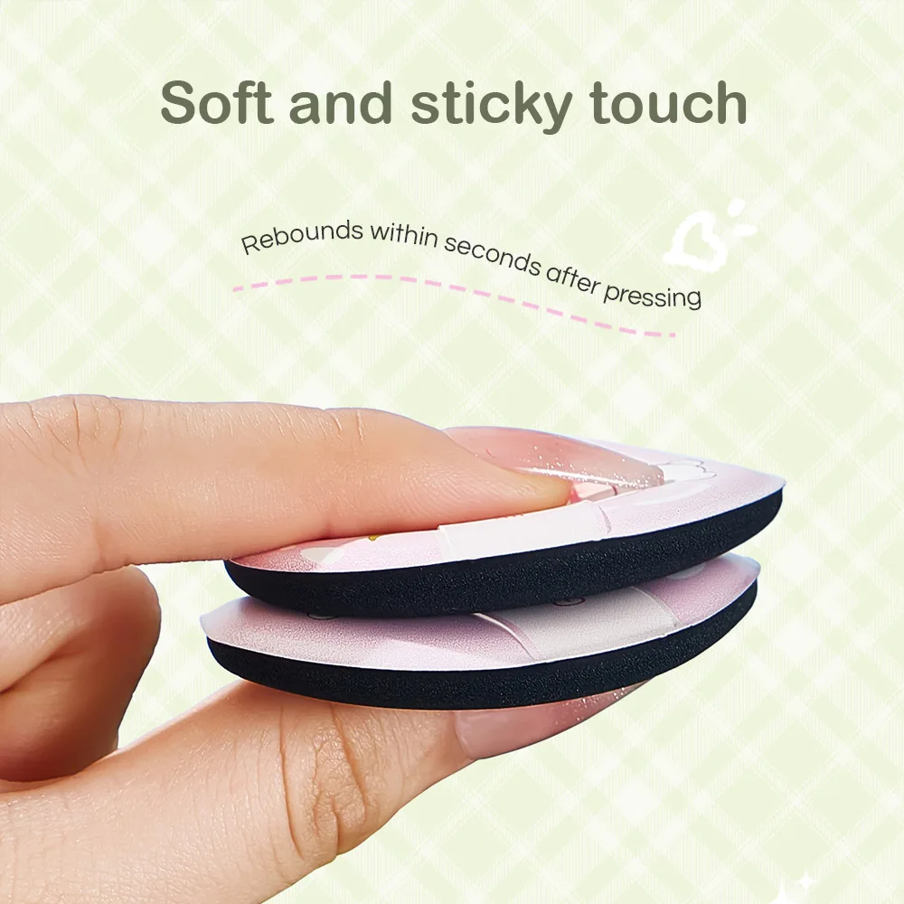 GECOMO 8 PCS Pêssego Pó puff Série Super Macio Molhado e Seco Dupla Utilização Esponja de Maquiagem Amigável à Pele