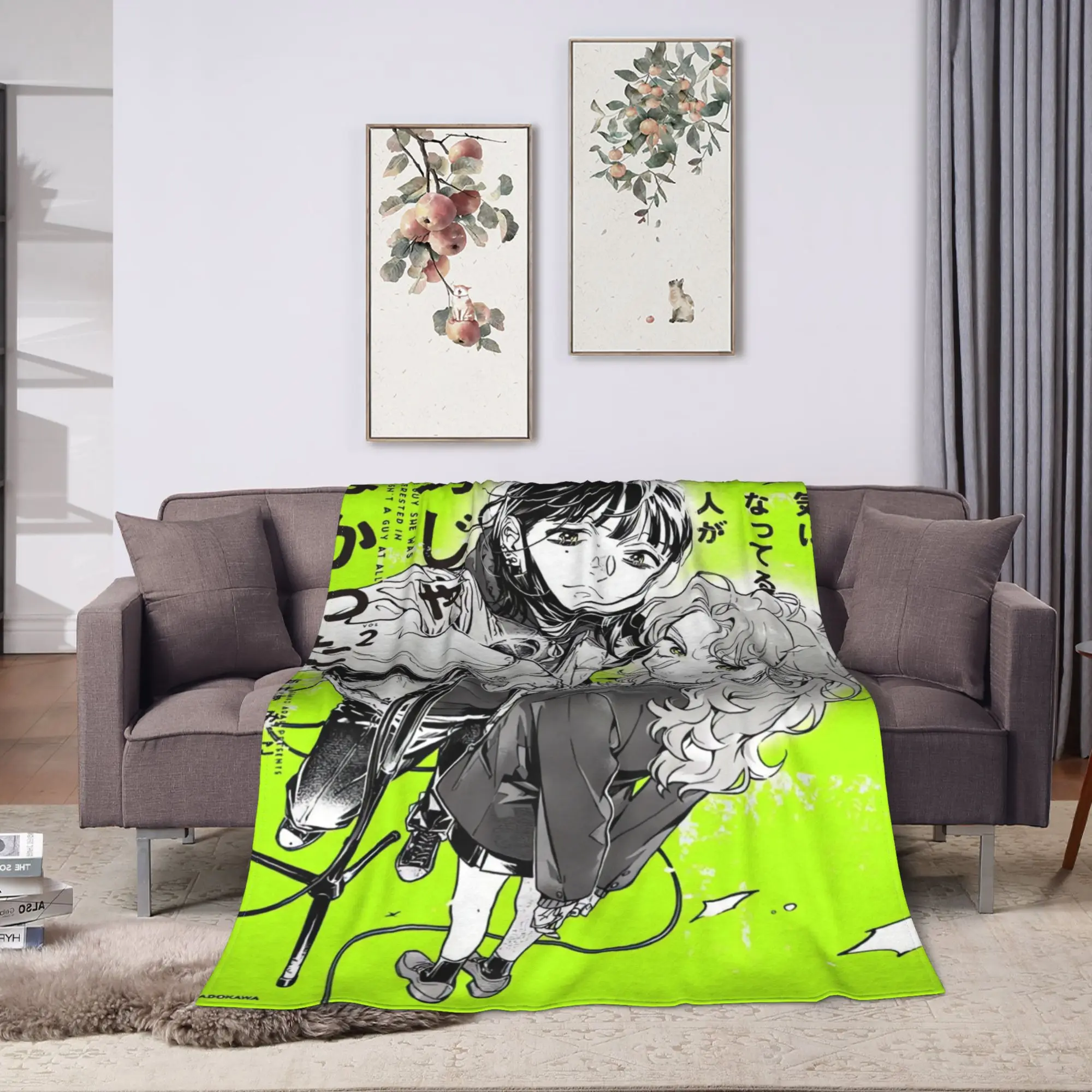 The Guy She Was Interested in Wasn't a Guy at All Blankets Quality Soft Warm  Throw Blanket Winter Travel Bedroom Bedspread
