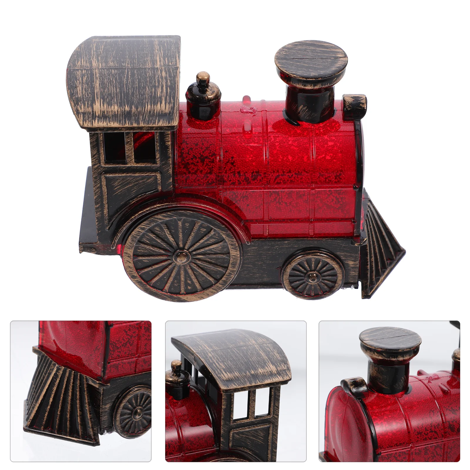 Lampka nocna LED w kształcie pociągu, dekoracja świąteczna, ozdoba do domu, vintage, prezent dla dzieci, dekoracja na stół, ozdoba bożonarodzeniowa, artykuły imprezowe.