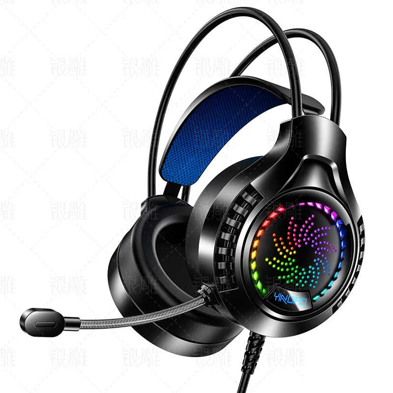 Q7 headset, wired luminous 7.1 audio and video USB gaming headset
