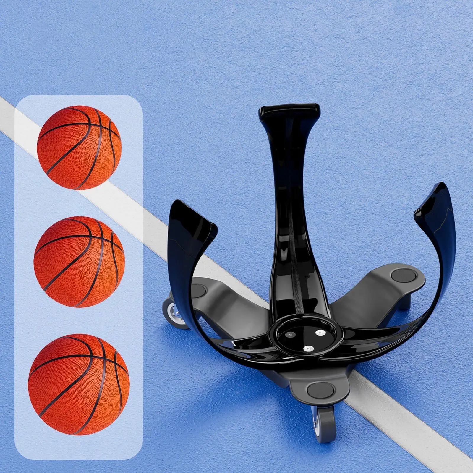 

Basketball Dribble Aid Sliding Clamp Training Tool for Size 5 6 7 Ball Portable Basketball Training Gear