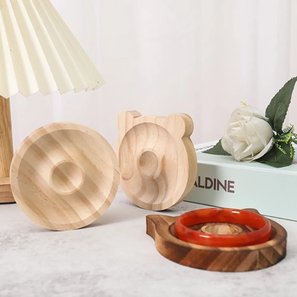 Деревянная подставка для браслета на шнурке, мультяшная доска для самостоятельного изготовления ювелирных изделий, органайзер для демонстрации ювелирных изделий, поднос для дома