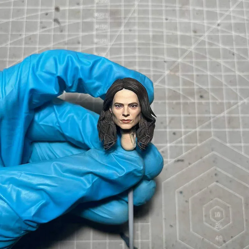 

1/12 Scale Agent Carter Hayley Atwell Head Sculpt Fit for 6in ML Action Figure Female Soldier Doll Toys