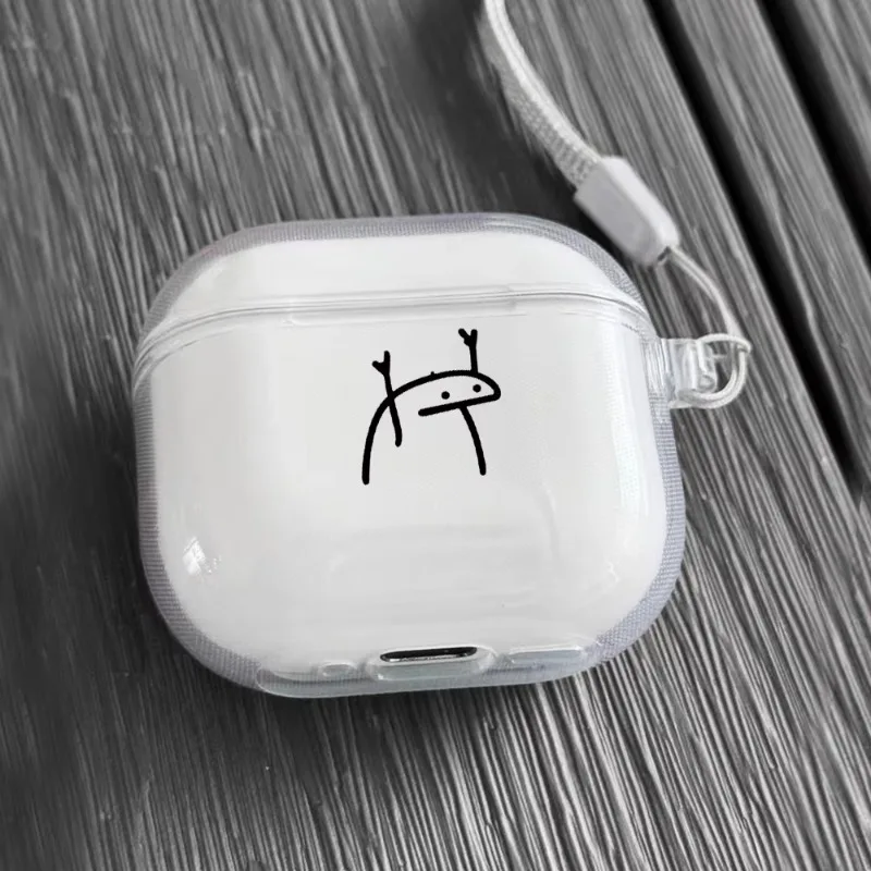 

Funny Black Cat Clear Wireless Earphone Case For Airpods 4th 3rd 2 Pro Covers For Airpod 2 3 1 Protective Accessorie Kitty Shell