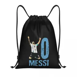 Argentina Lioneler y Messi (24) mochila Geek con cordón, bolsas con cordón, bolsa de gimnasio premium acogedora