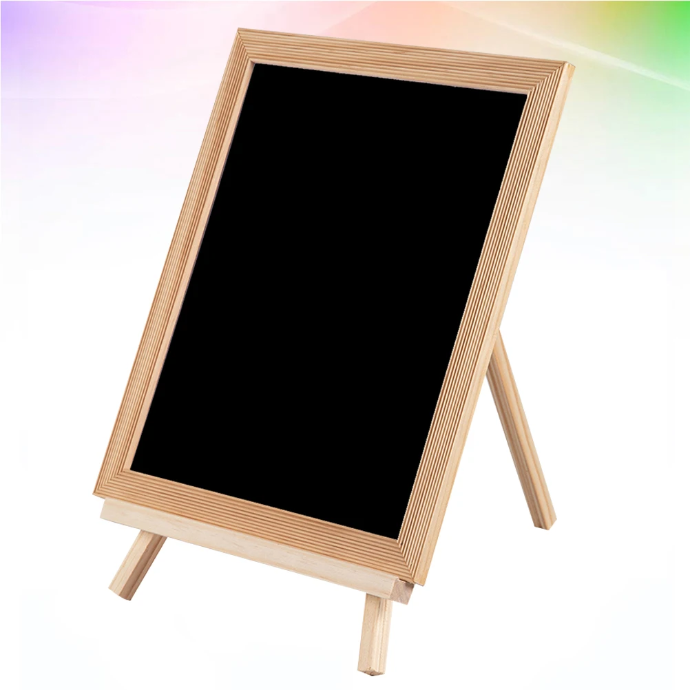 

Small Blackboard Wooden Painting Standing Easel Writing Drawing Household Child