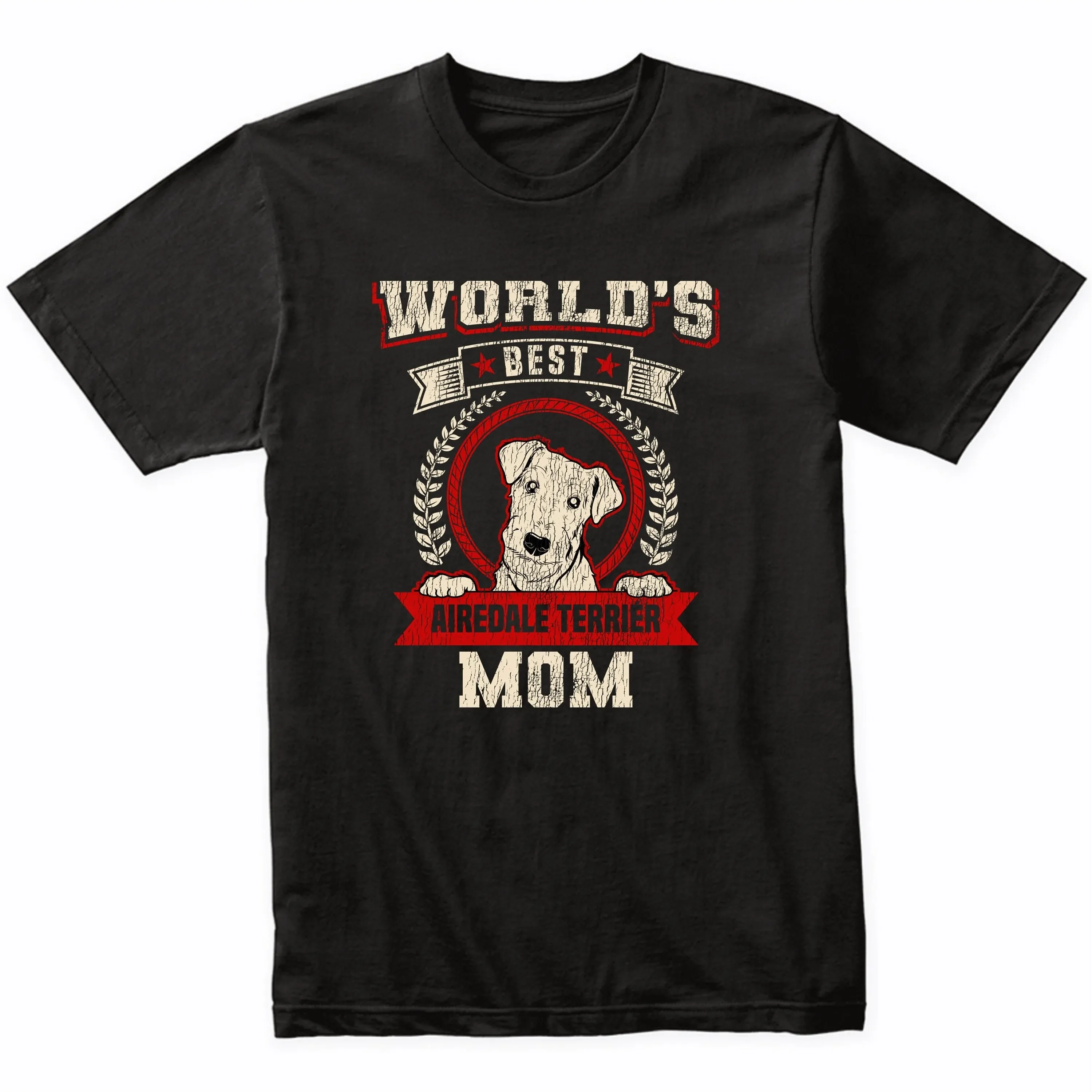 World'S Best Airedale Terrier Mom Dog Breed T Shirt